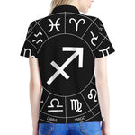 Astrology Sagittarius Sign Print Women's Polo Shirt