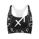 Astrology Sagittarius Sign Print Women's Sports Bra