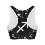 Astrology Sagittarius Sign Print Women's Sports Bra