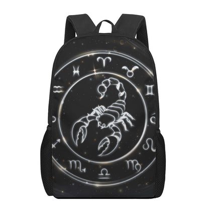 Astrology Scorpio Sign Print 17 Inch Backpack
