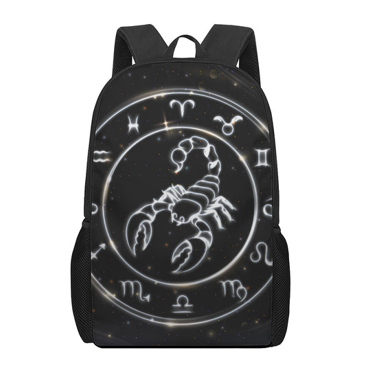 Astrology Scorpio Sign Print 17 Inch Backpack