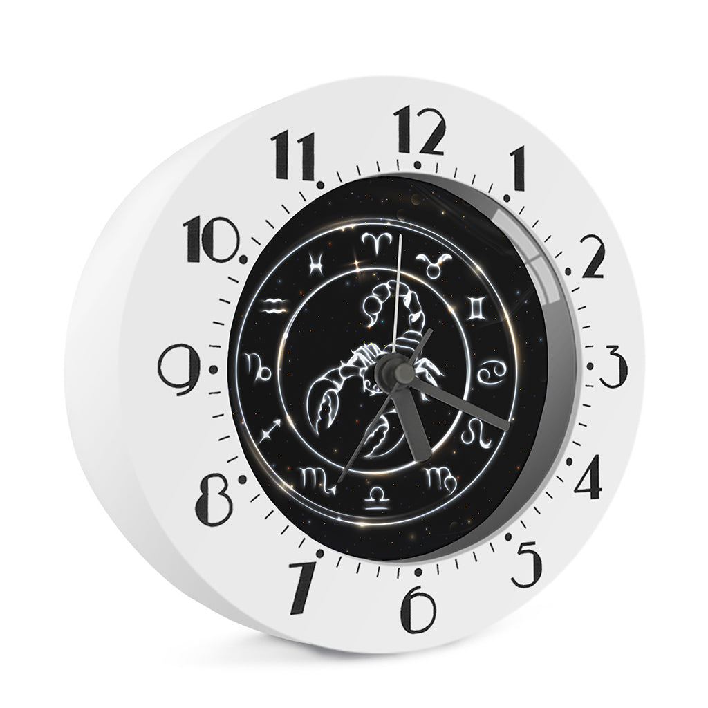 Astrology Scorpio Sign Print Alarm Clock