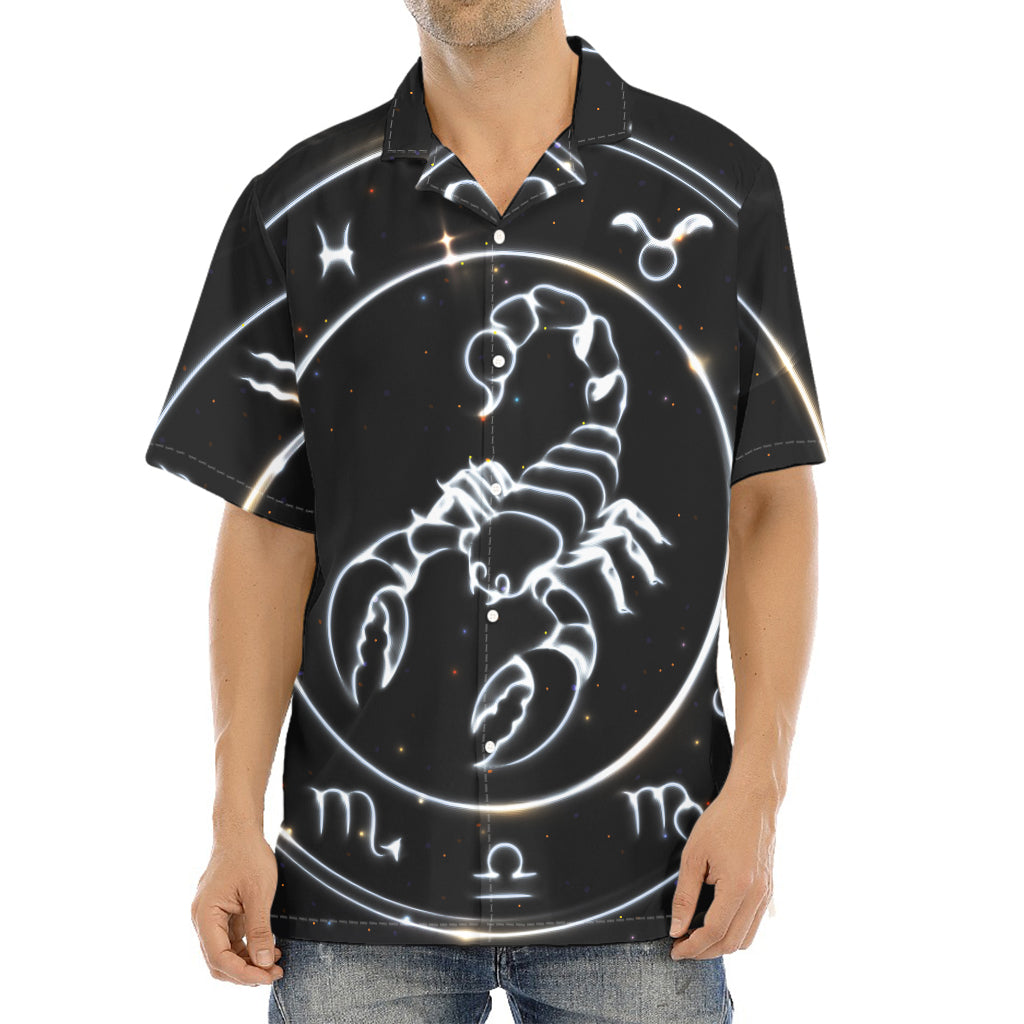 Astrology Scorpio Sign Print Aloha Shirt