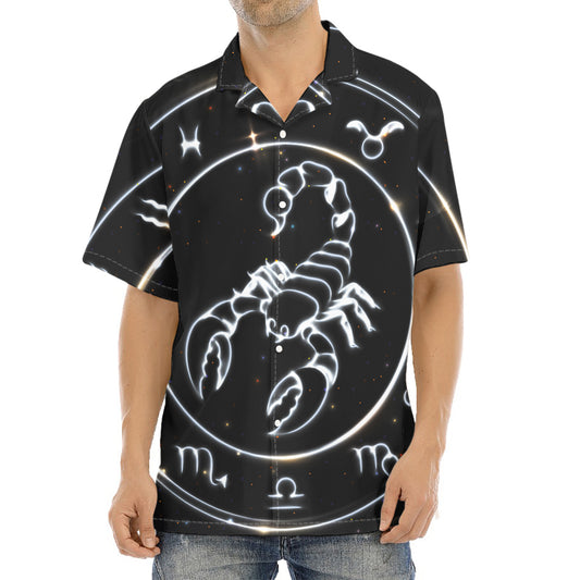 Astrology Scorpio Sign Print Aloha Shirt