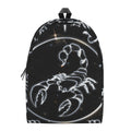 Astrology Scorpio Sign Print School Backpack
