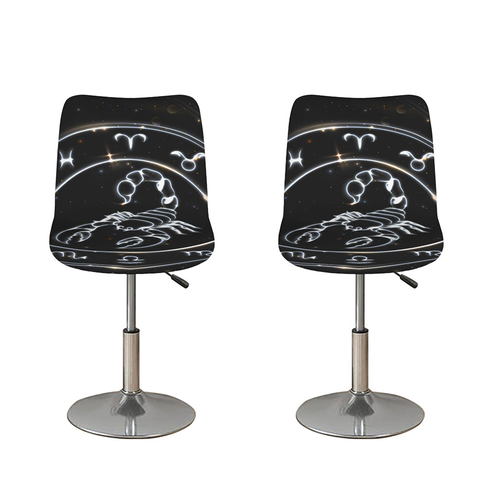 Astrology Scorpio Sign Print Bar Stool Covers