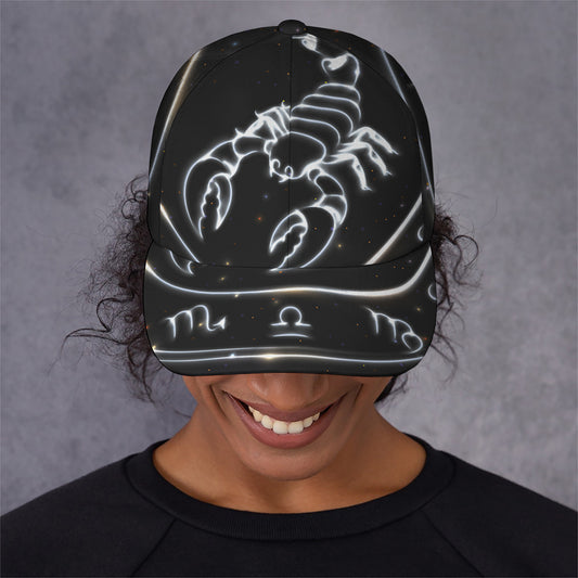 Astrology Scorpio Sign Print Baseball Cap