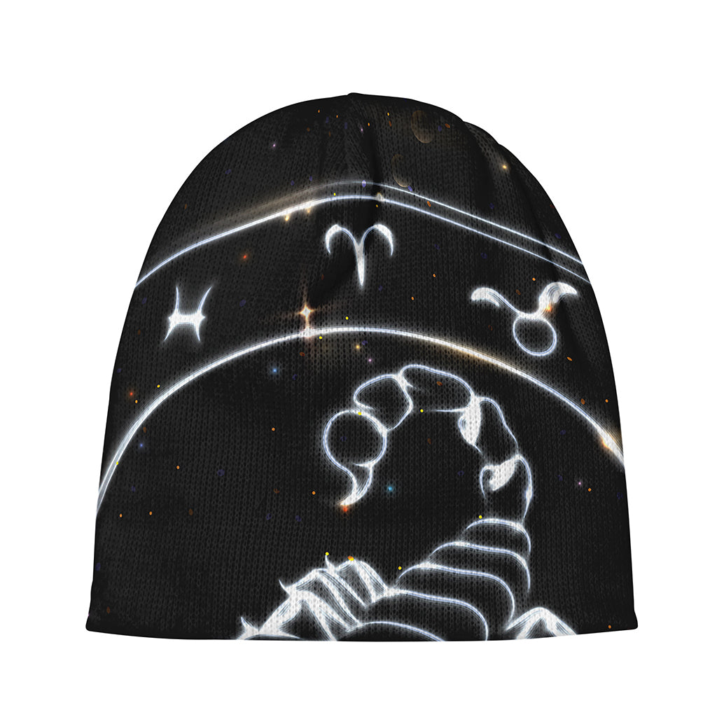 Astrology Scorpio Sign Print Beanie
