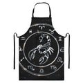 Astrology Scorpio Sign Print Bib Apron With Pocket