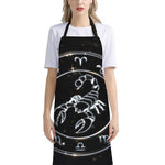 Astrology Scorpio Sign Print Bib Apron With Pocket