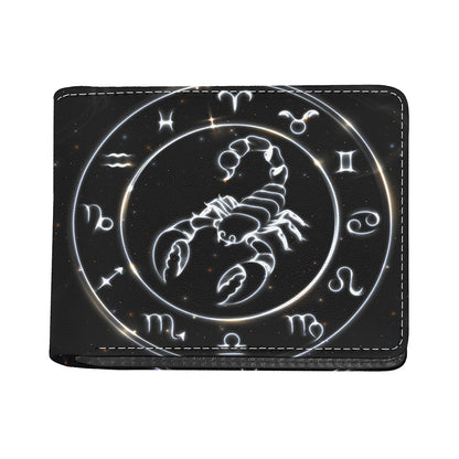 Astrology Scorpio Sign Print Bifold Wallet