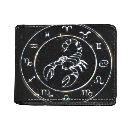 Astrology Scorpio Sign Print Bifold Wallet