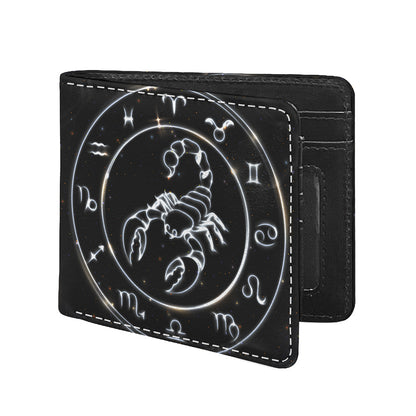 Astrology Scorpio Sign Print Bifold Wallet