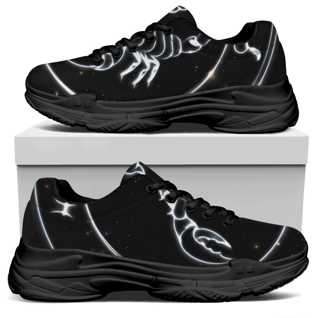 Astrology Scorpio Sign Print Black Chunky Shoes