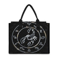 Astrology Scorpio Sign Print Canvas Tote Bag
