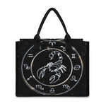 Astrology Scorpio Sign Print Canvas Tote Bag