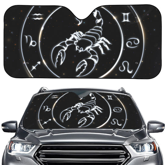 Astrology Scorpio Sign Print Car Windshield Sun Shade