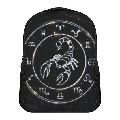 Astrology Scorpio Sign Print Casual Backpack