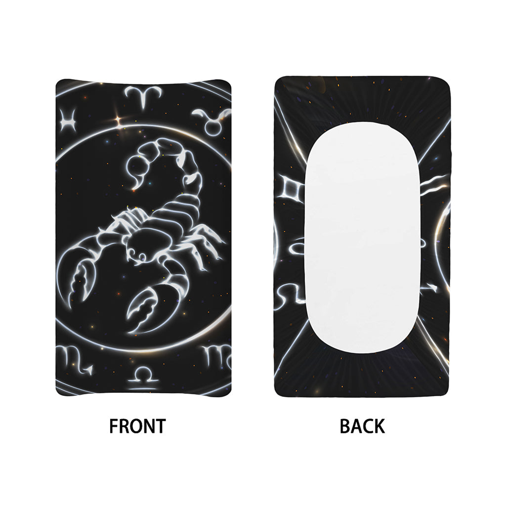 Astrology Scorpio Sign Print Changing Pad Cover