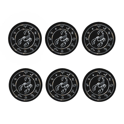 Astrology Scorpio Sign Print Coaster Set