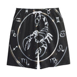 Astrology Scorpio Sign Print Cotton Shorts