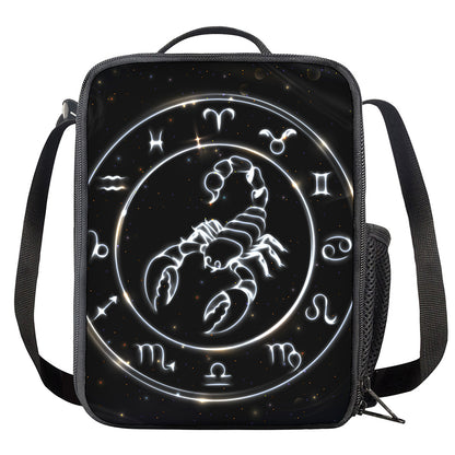 Astrology Scorpio Sign Print Crossbody Lunch Bag
