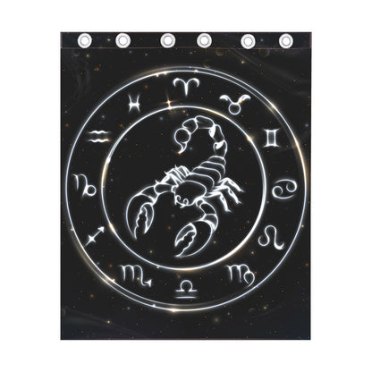 Astrology Scorpio Sign Print Curtain