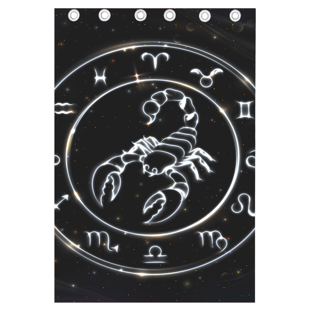 Astrology Scorpio Sign Print Curtain