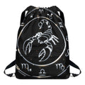 Astrology Scorpio Sign Print Drawstring Backpack