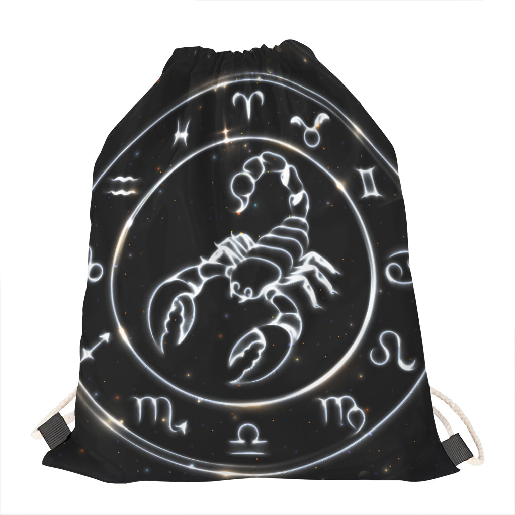 Astrology Scorpio Sign Print Drawstring Bag