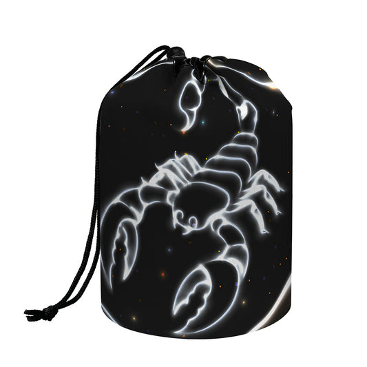 Astrology Scorpio Sign Print Drawstring Makeup Bag