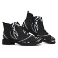 Astrology Scorpio Sign Print Flat Ankle Boots