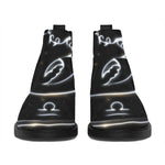 Astrology Scorpio Sign Print Flat Ankle Boots