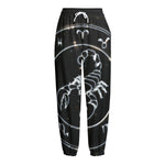 Astrology Scorpio Sign Print Fleece Lined Knit Pants