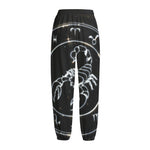 Astrology Scorpio Sign Print Fleece Lined Knit Pants