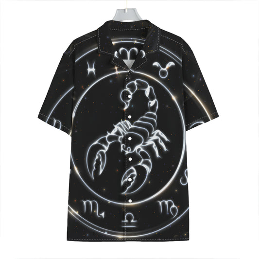 Astrology Scorpio Sign Print Hawaiian Shirt