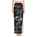 Astrology Scorpio Sign Print High Slit Maxi Skirt