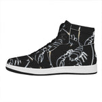 Astrology Scorpio Sign Print High Top Leather Sneakers