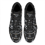 Astrology Scorpio Sign Print High Top Leather Sneakers