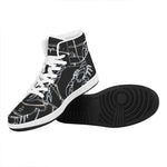 Astrology Scorpio Sign Print High Top Leather Sneakers