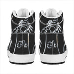 Astrology Scorpio Sign Print High Top Leather Sneakers