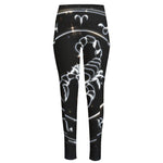 Astrology Scorpio Sign Print High-Waisted Pocket Leggings