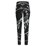Astrology Scorpio Sign Print High-Waisted Pocket Leggings