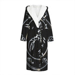 Astrology Scorpio Sign Print Hooded Bathrobe