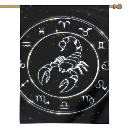 Astrology Scorpio Sign Print House Flag