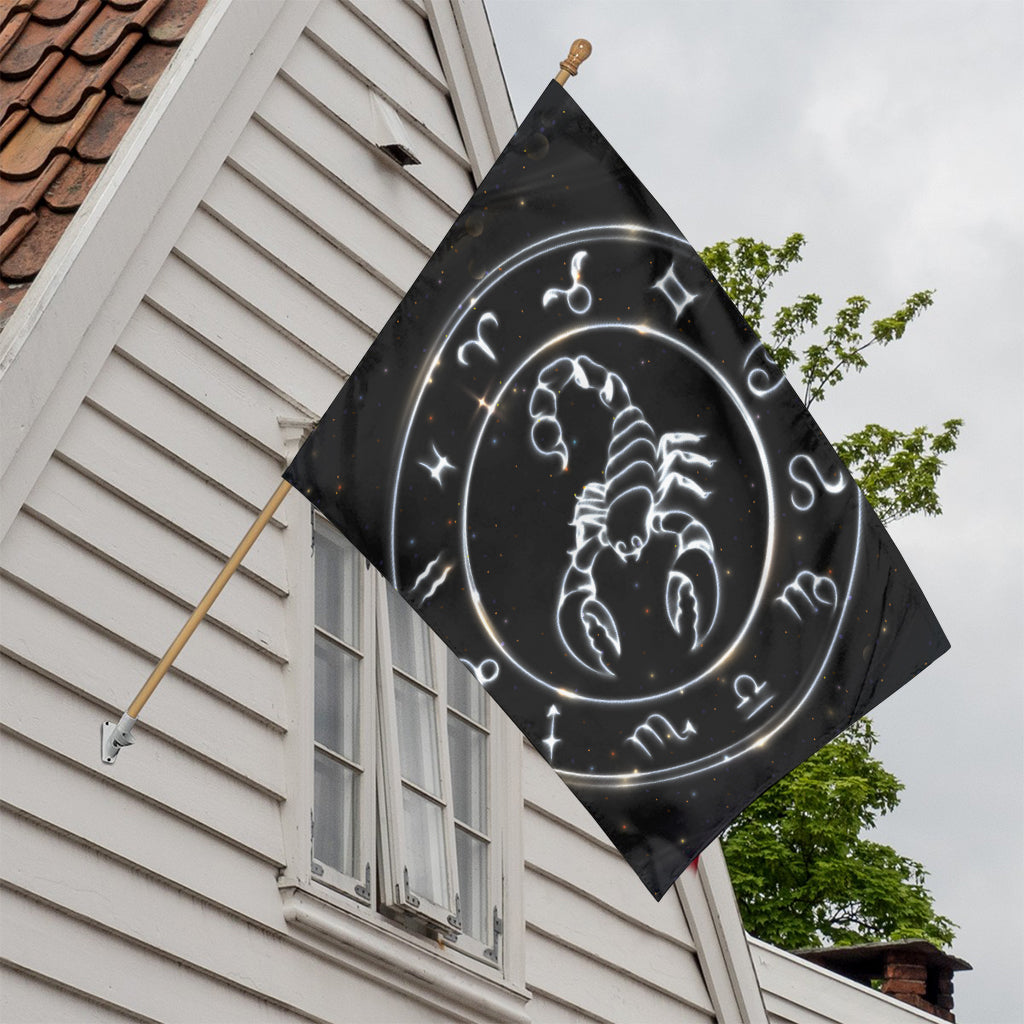 Astrology Scorpio Sign Print House Flag