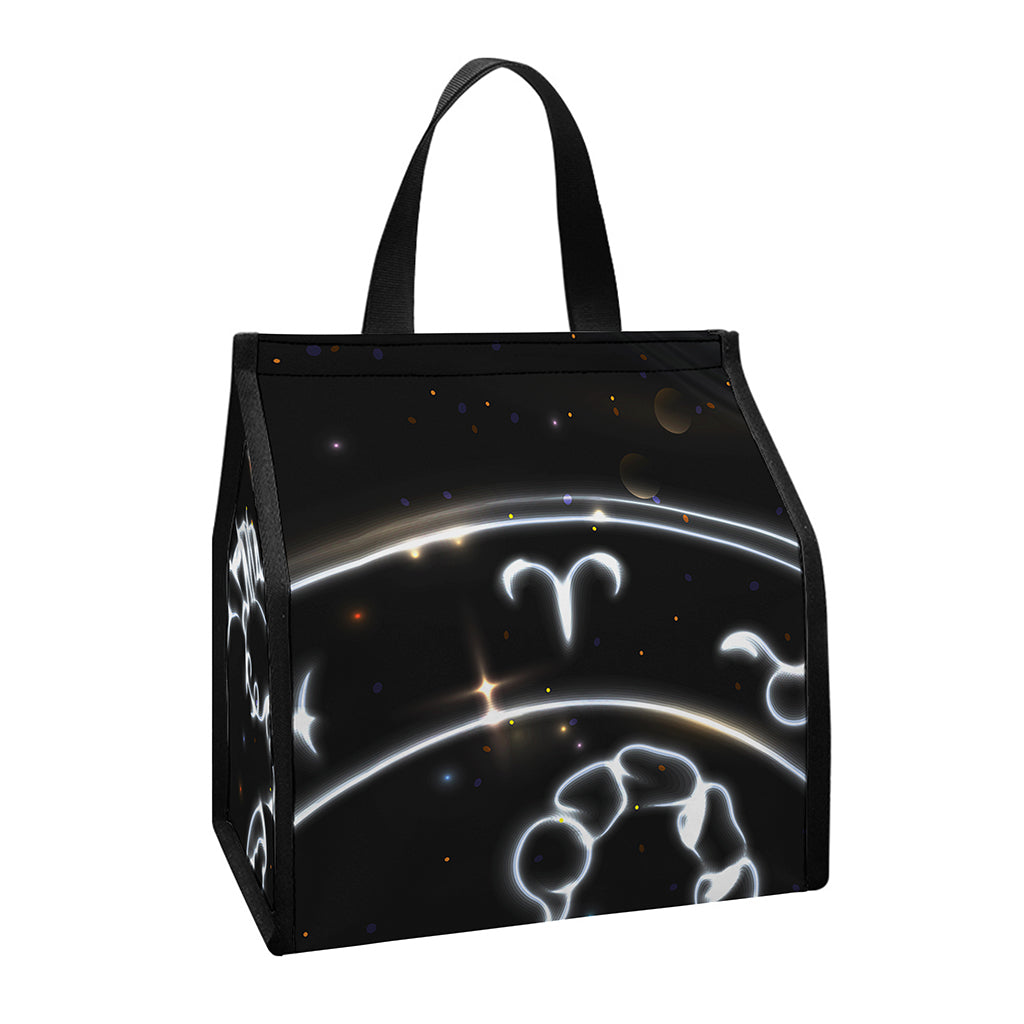 Astrology Scorpio Sign Print Insulated Lunch Tote