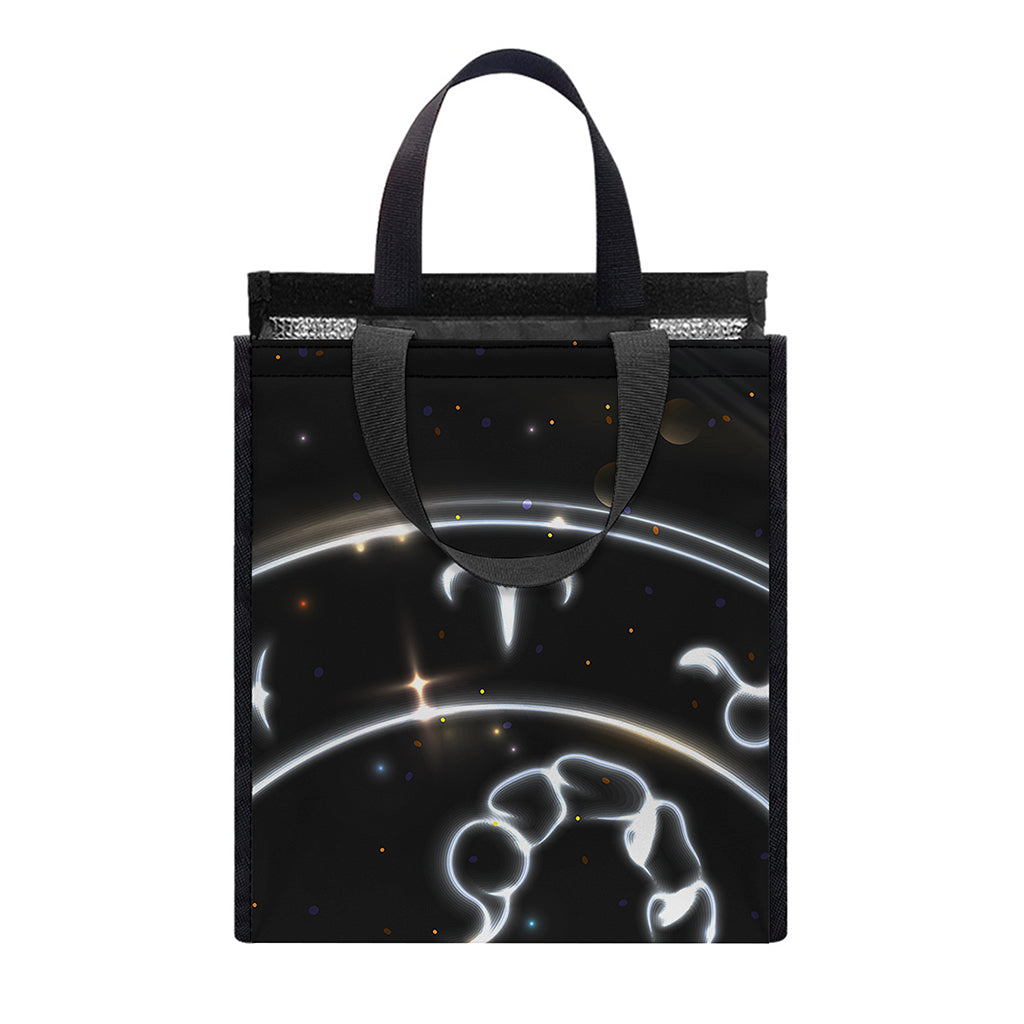 Astrology Scorpio Sign Print Insulated Lunch Tote