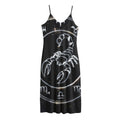 Astrology Scorpio Sign Print Jersey Midi Cami Dress