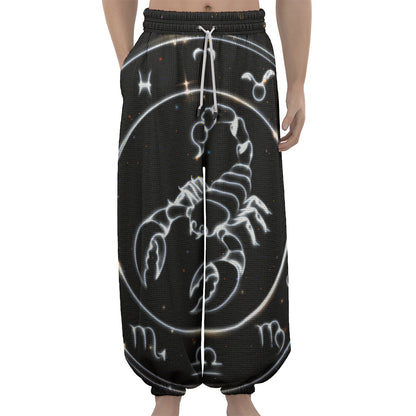 Astrology Scorpio Sign Print Lantern Pants
